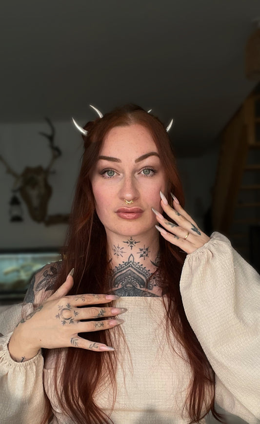 Personalized Moon Brooch *Birch*